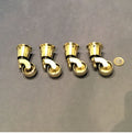 Set of 4 Unused Brass Furniture Castors, 4 sets available — Brass, 1906