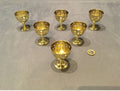 Set of 6 Picards Brass Egg Cups — Brass, 1920's