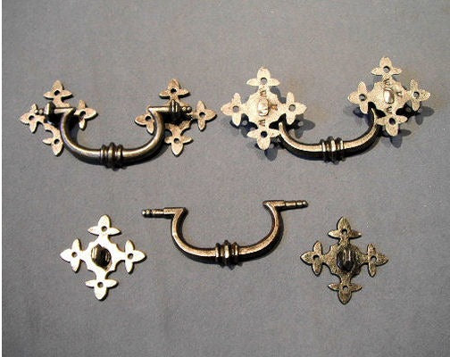 Set of 8 Cast Iron Drawer Pulls — view 2