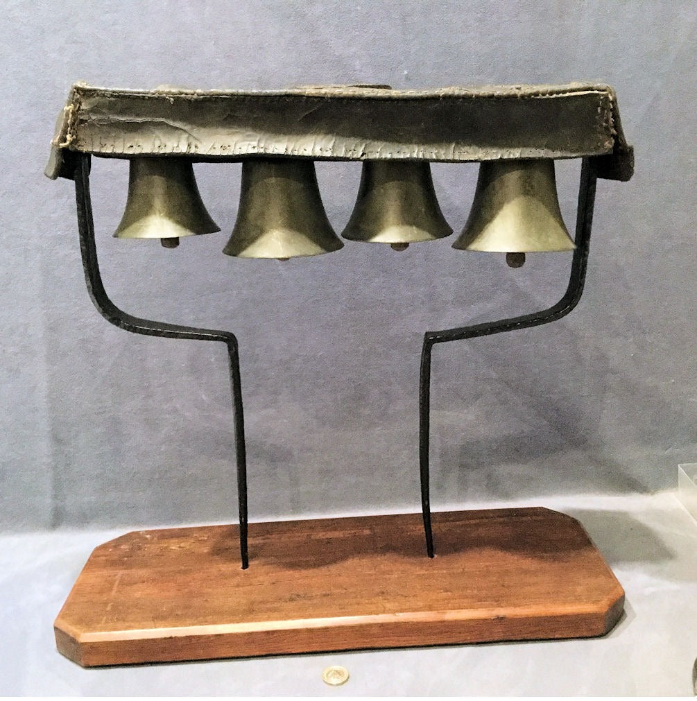 Set of Robert Wells Team Bells — Leather, early 19th century