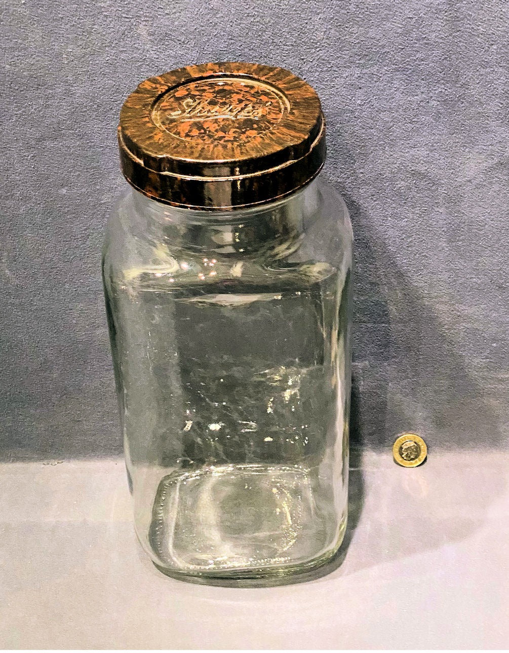 Sharps Shop Glass Sweet Jar — Glass, 1920's
