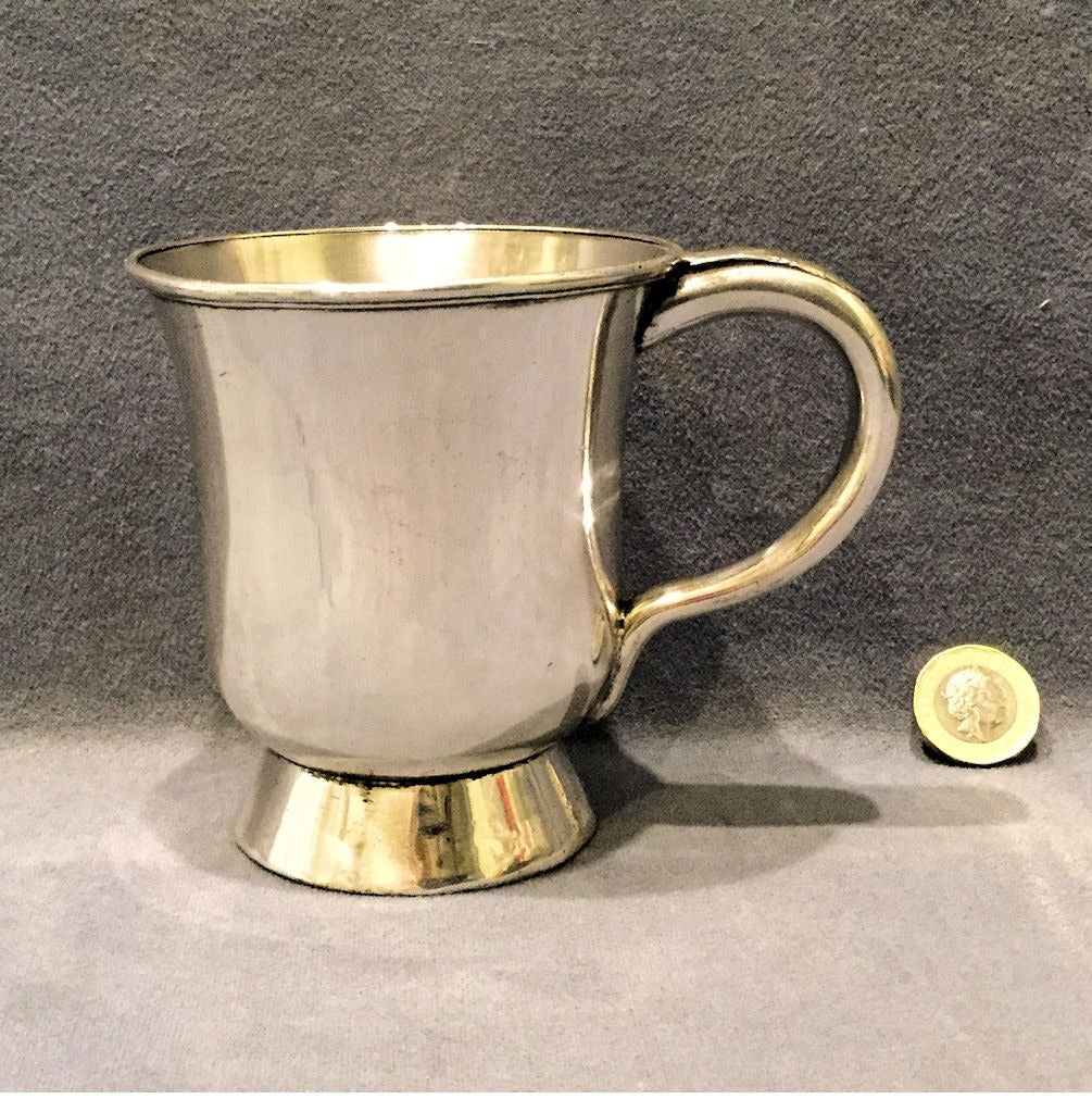 Sheffield Plated Ale Measure — Sheffield plate, late 19th century