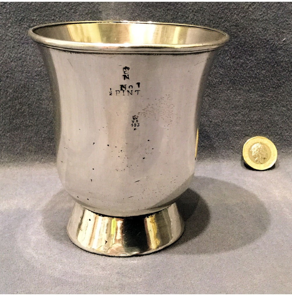 Sheffield Plated Ale Measure — view 2