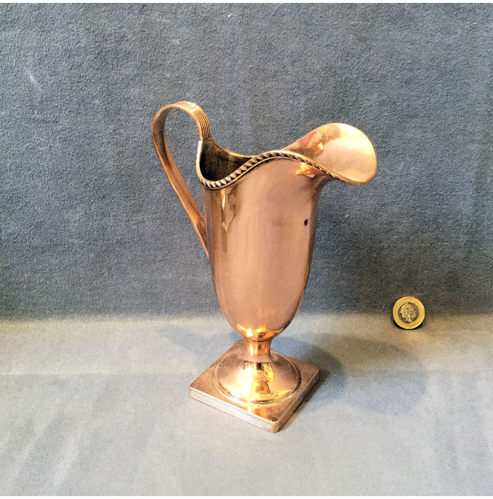 Sheffield Plated on Copper Cream Jug — view 2