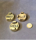 Shell Petrol Can Brass Cap, 5 asstd available — Brass, 1940's