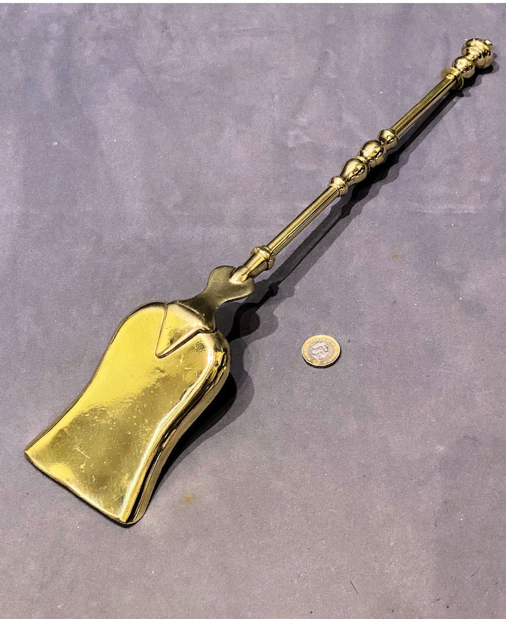 Short Brass Fireside Shovel — view 2