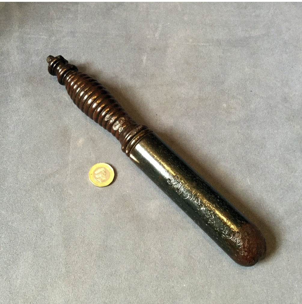 Short Mahogany Police Truncheon — view 3