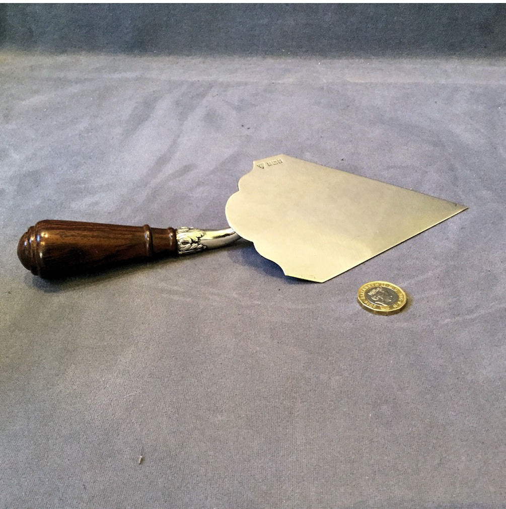 Silver Engraved Presentation Trowel — view 3
