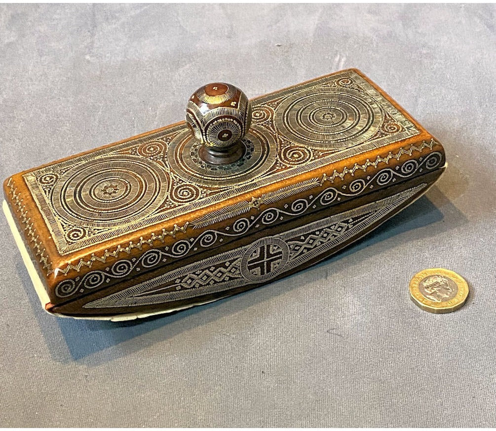 Silver Inlaid Ink Blotter — view 2