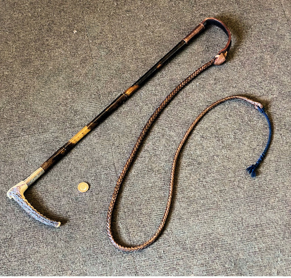 Silver Mounted Riding Whip — Silver, circa 1900