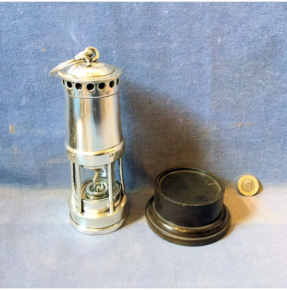 Silver Plated Small Miners Lamp — view 2