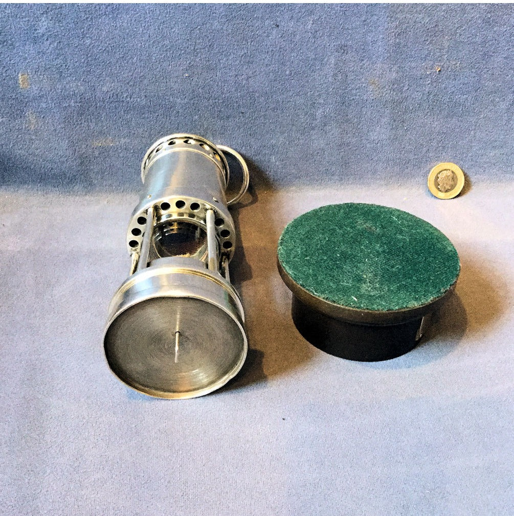 Silver Plated Small Miners Lamp — view 3