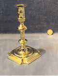 Single 18th Century Seamed Brass Candlestick — Brass, 18th century