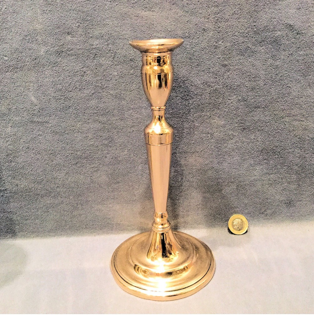 Single Brass Candlestick — Brass, early 19th century