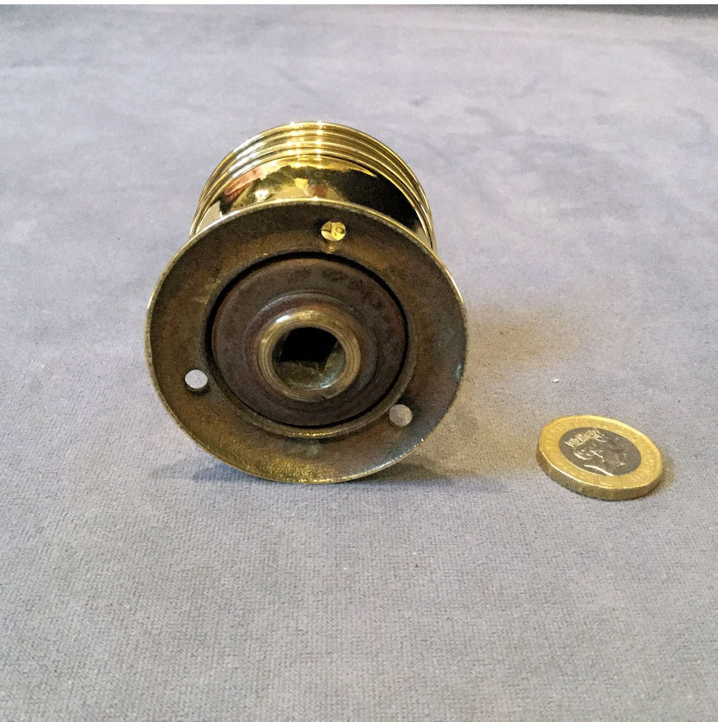 Single Brass Door Handle — view 3