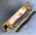 Single Brass Door Pull — Brass, late 19th century
