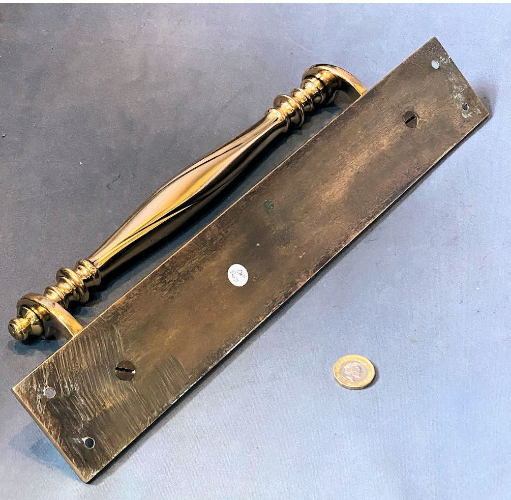 Single Brass Door Pull — view 2