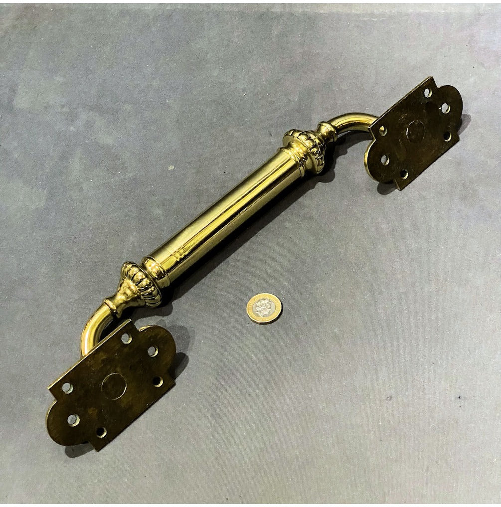 Single Brass Door Pull — view 3