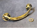 Single Brass Door Pull — Brass, 1930's