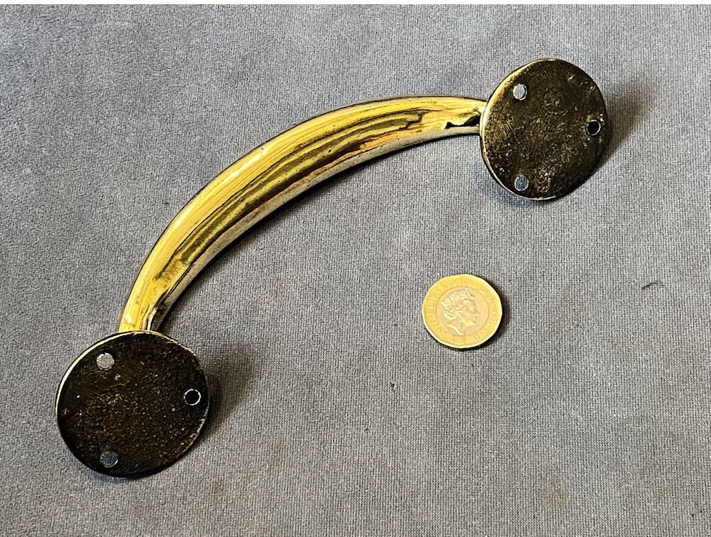 Single Brass Door Pull — view 3