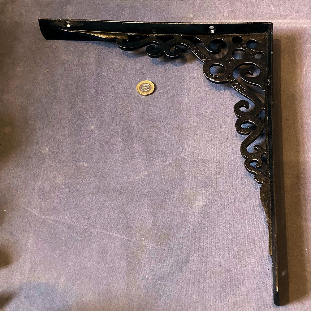 Single Kenrick Cast Iron Shelf Bracket — Cast iron, late 19th century