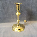 Single Seamed Brass Candlestick — Brass, 18th century