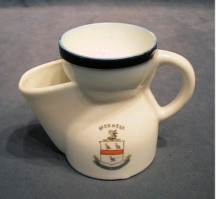 Skegness Shaving Mug — Ceramic, 1920's