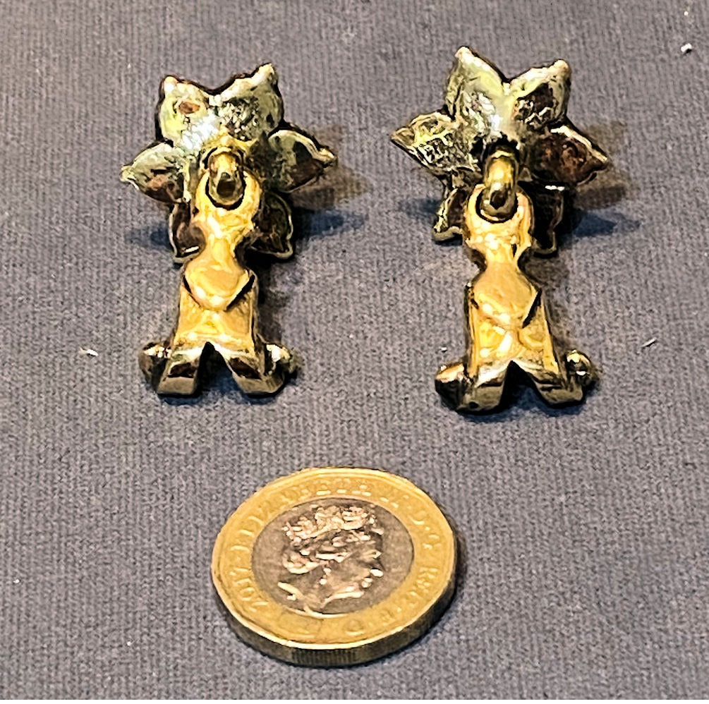 Small Brass Drop Handle, 3 available — Brass, 1920's