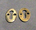 Small Brass Keyhole Surrounds, 3 available — Brass, 1920's