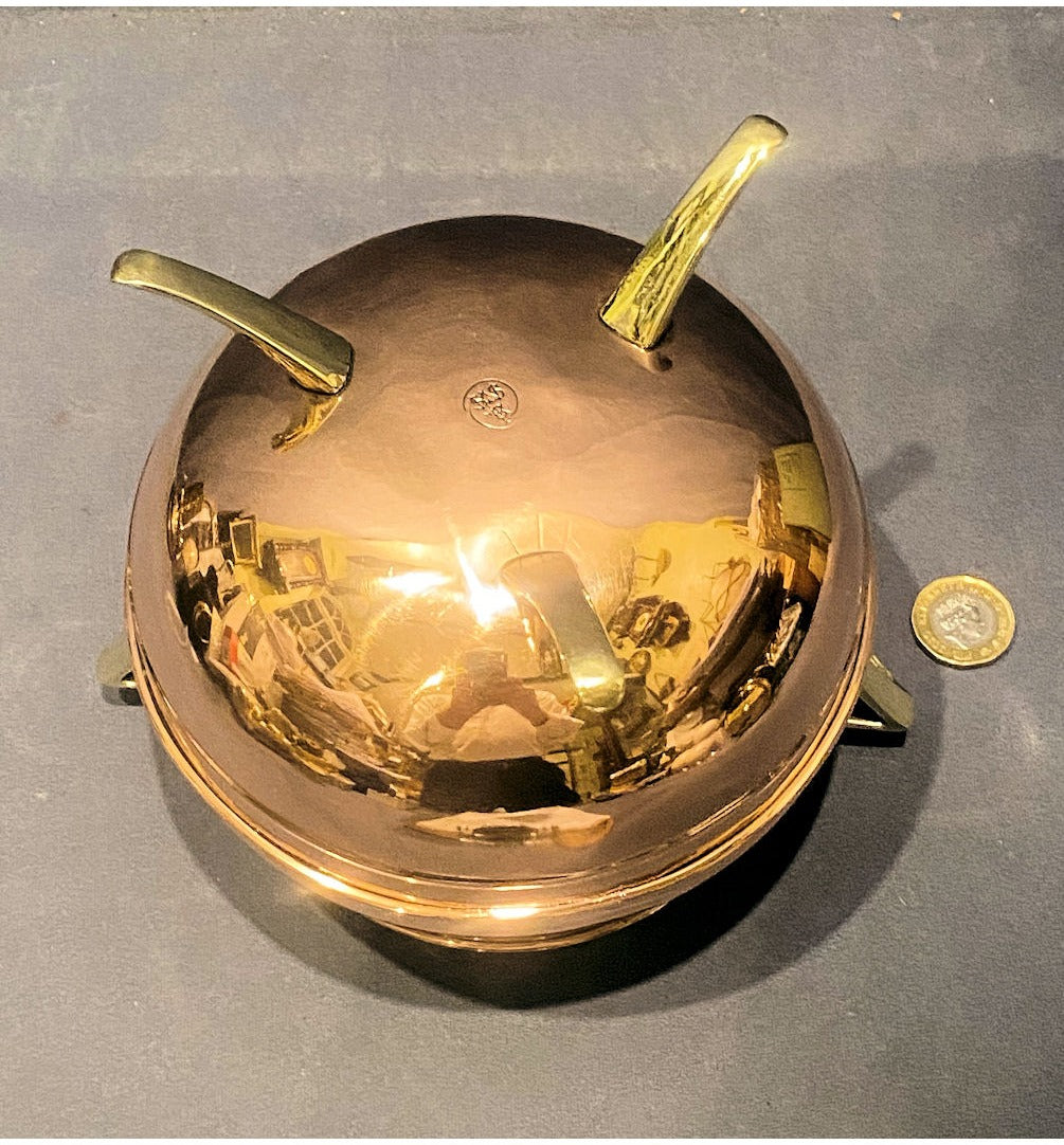 Small Copper Cauldron Jardiniere — view 4
