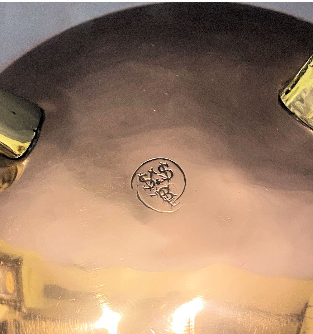 Small Copper Cauldron Jardiniere — view 5