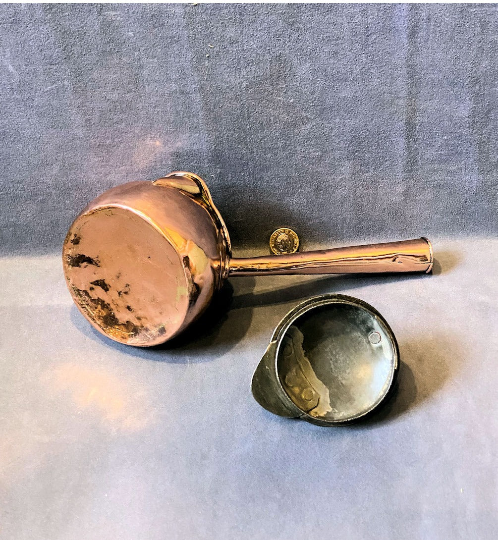 Small Copper Saucepan with Lid — view 3