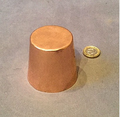 Small Copper Sponge Mould — Copper, 1920's