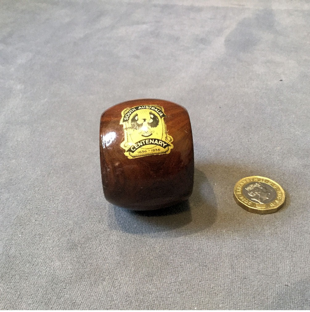South Australia Centenary Serviette Ring — Wood, 1836