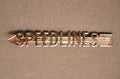 Speedlines Bus Badge — Chrome