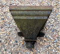 Square Cast Iron Rain Hopper — Cast iron, late 19th century