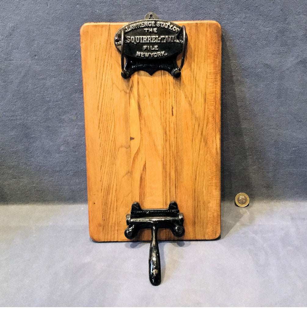 Squirrel Tail Filing Board — Cast iron, late 19th century