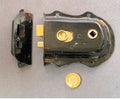Steel Cased Rim Latch — Steel, circa 1900