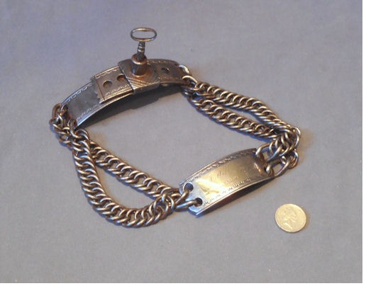 Steel Dog Collar — Steel, mid 19th century