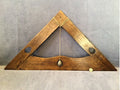 Stonemansons Plumb Line and Square — Oak, late 19th century