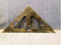 Stonemasons Plumb Line and Square — Iron, late 19th century