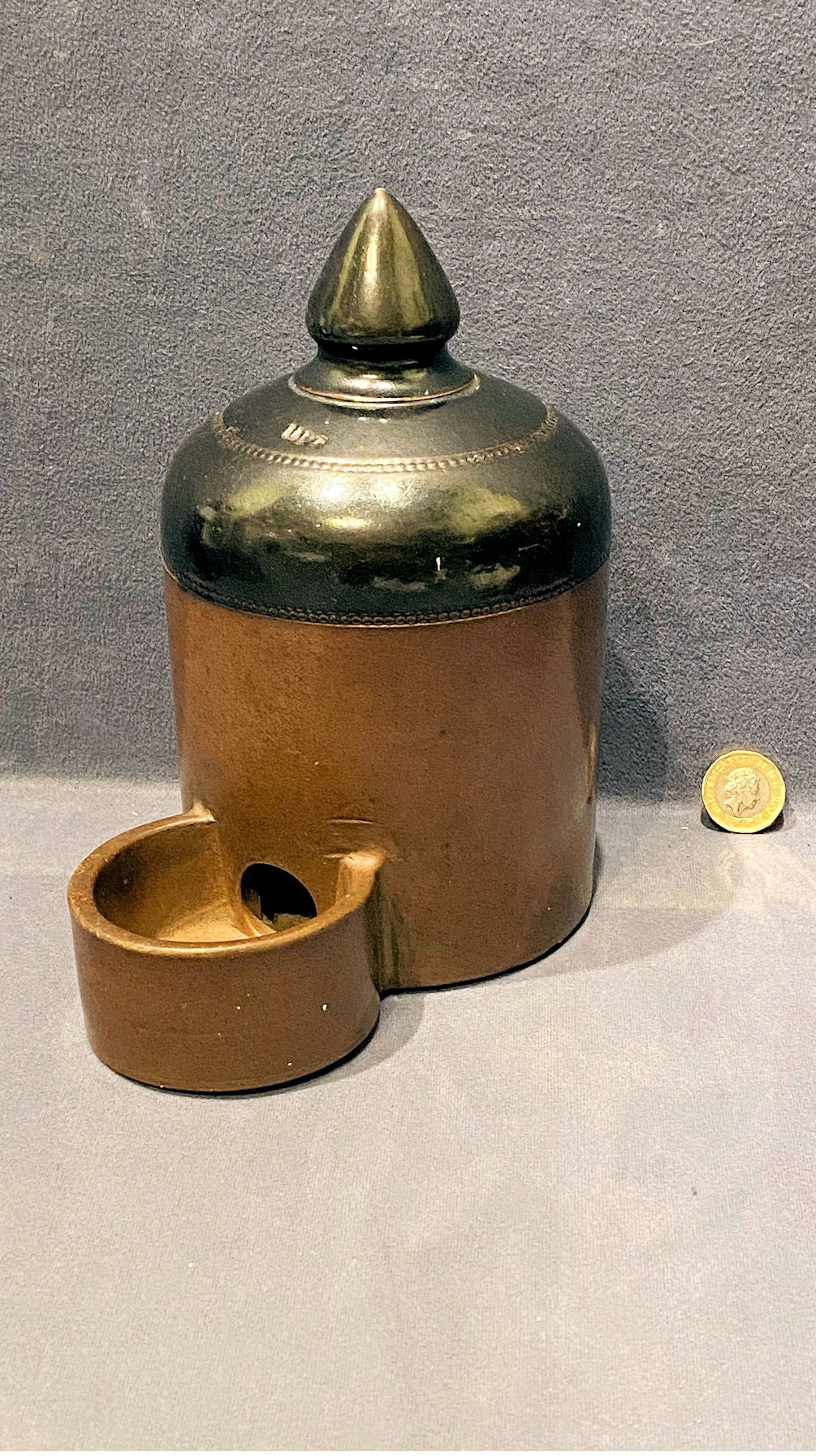 Stoneware Bird Feeder — Stoneware, late 19th century