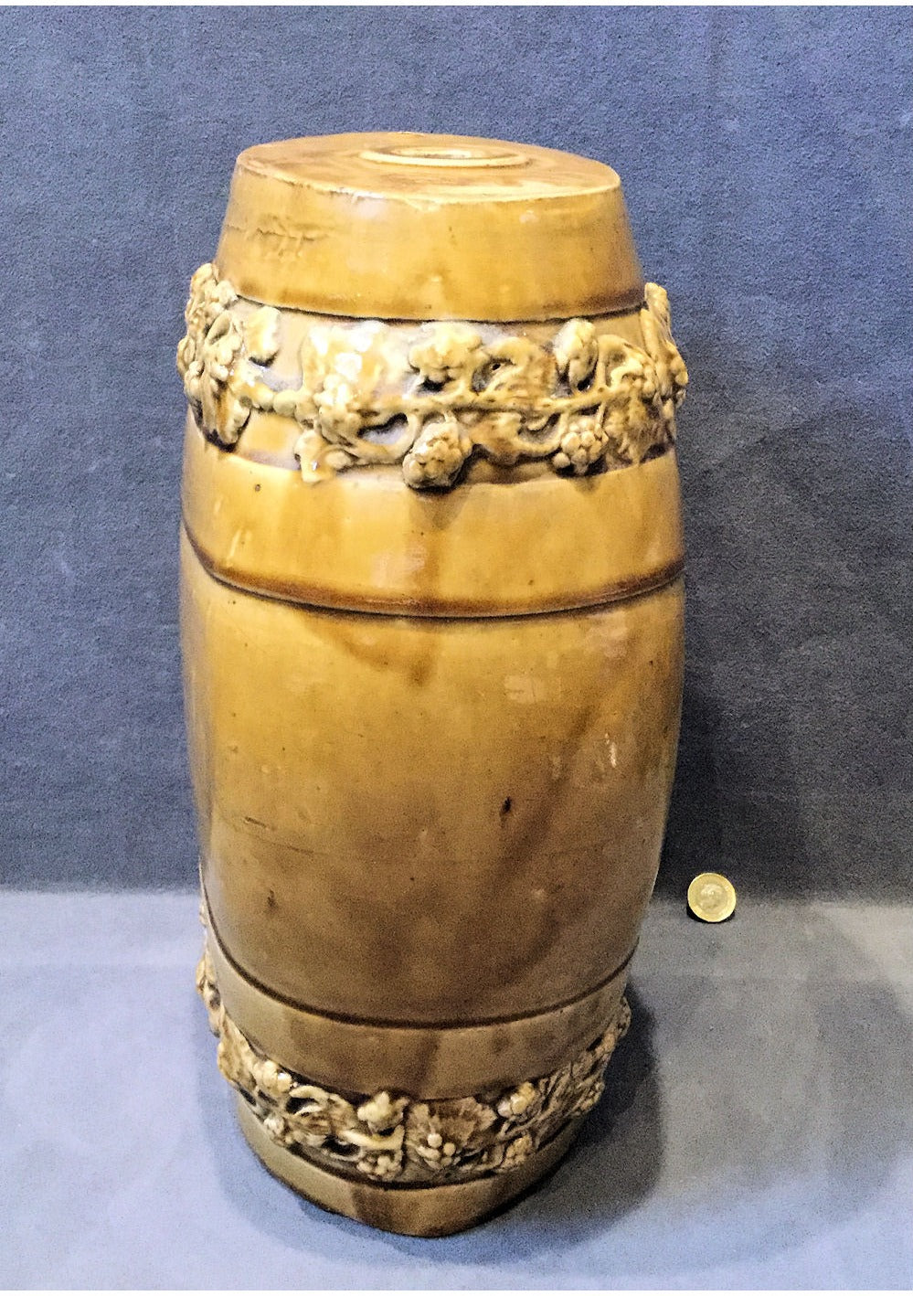 Stoneware Flat Sided Spirit Barrel — view 4