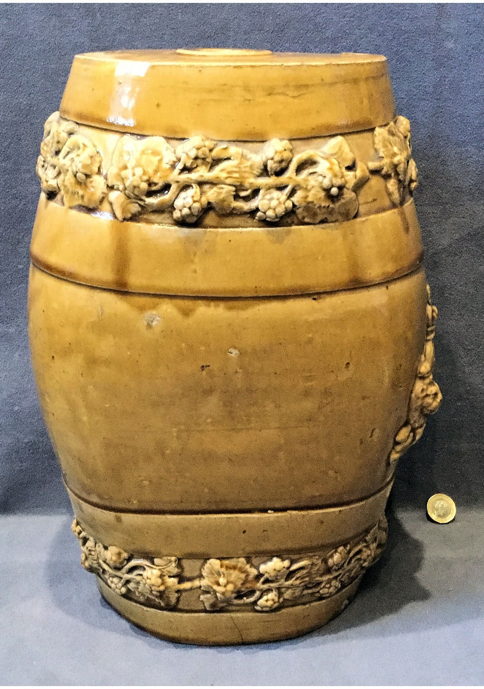 Stoneware Flat Sided Spirit Barrel — view 5