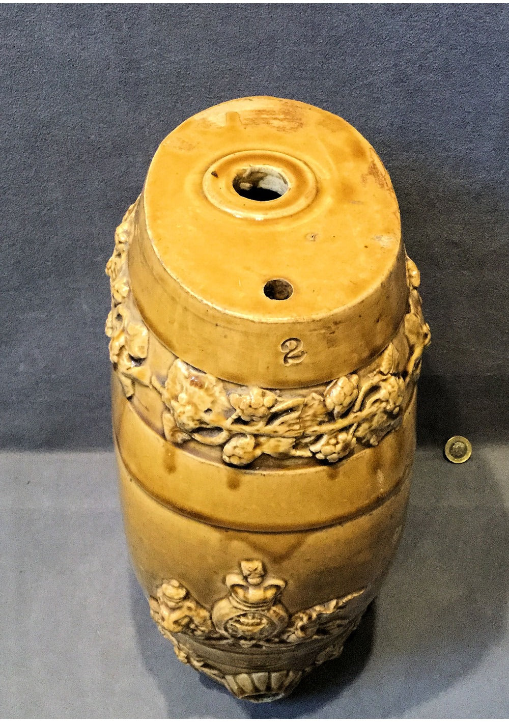 Stoneware Flat Sided Spirit Barrel — view 6
