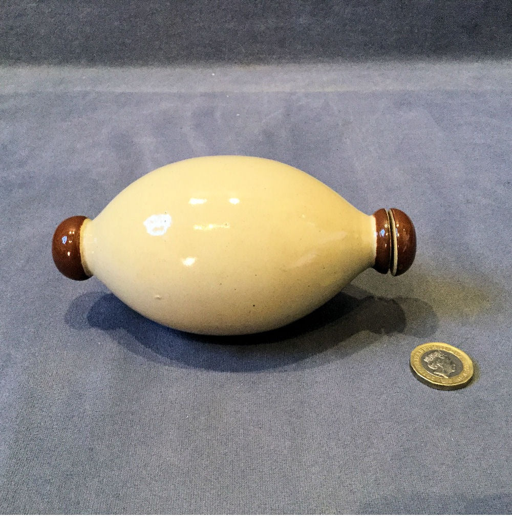 Stoneware Muff Warmer — Stoneware, late 19th century