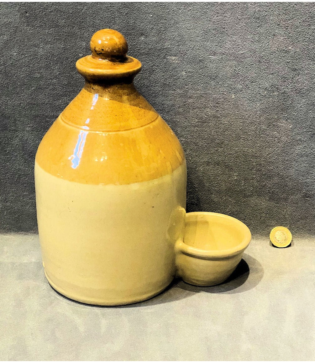 Stoneware Poultry Feeder — view 2