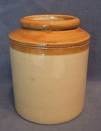 Stoneware Preserve Jar, many available — Stoneware, circa 1900