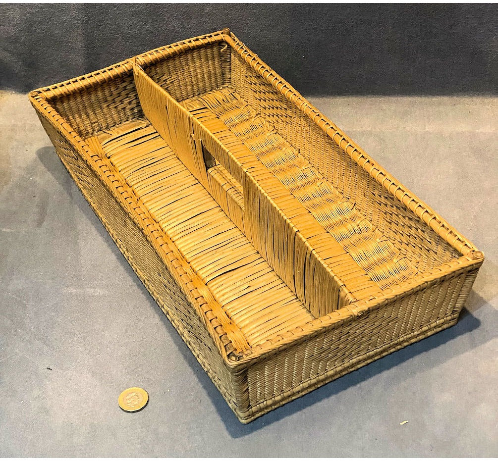 Straw Work Cutlery Tray — view 2