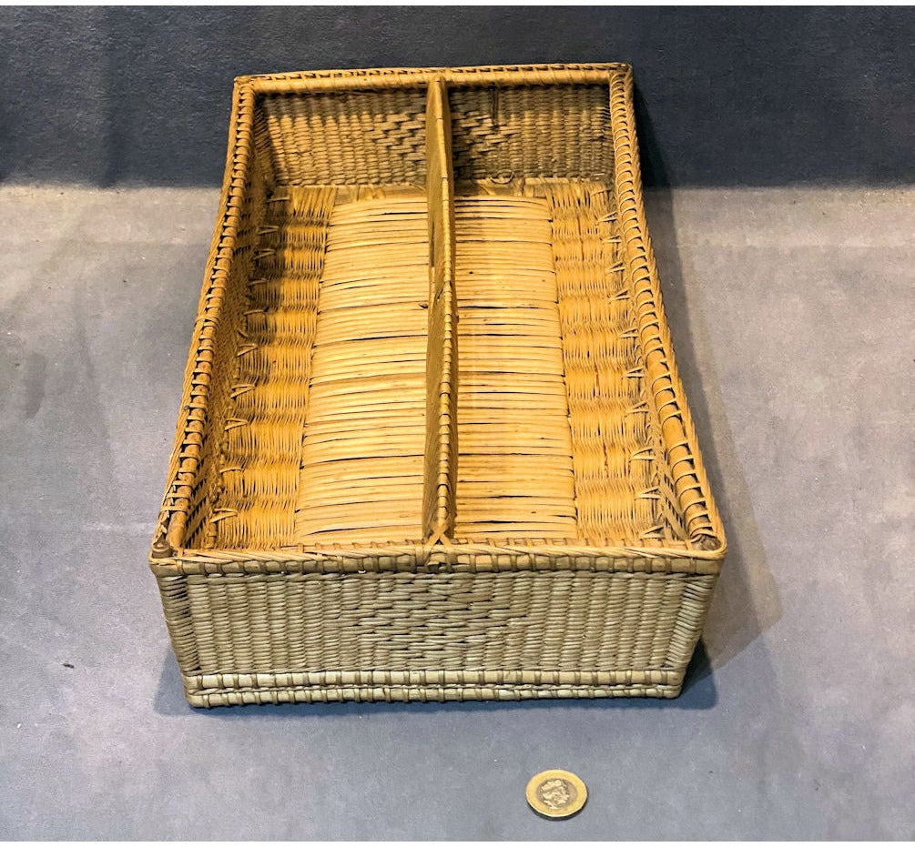 Straw Work Cutlery Tray — view 3